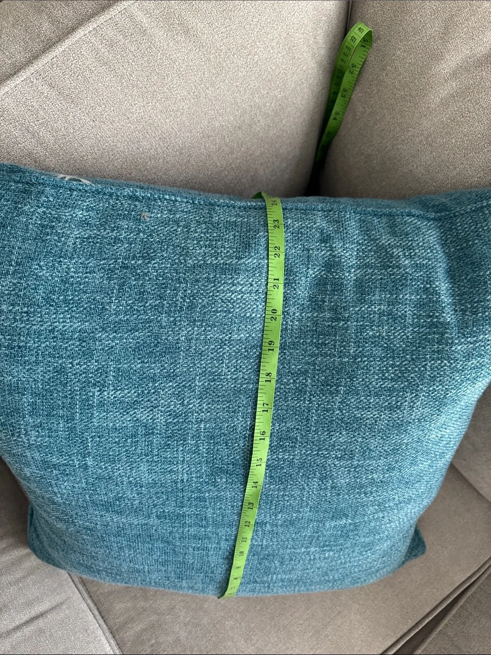 Teal Decorative Accent Pillow - Cozy Textured Throw